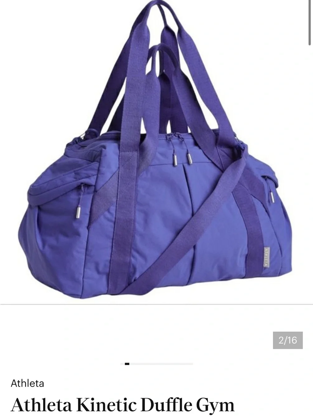 Athleta Blue Kinetic Duffel Bag